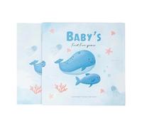 Xgdsnly Album de Bébé, Journal, Photos de Croissance, étapes Importantes, Archives Papier, Classeur Moderne avec étui, Idéal pour Les Nouveau-nés. Cadeau, Baleine