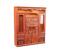 Xgdsnly Armoire pour Maison de Poupée à L'échelle 1:12 - Pièce de Collection - Fait Main