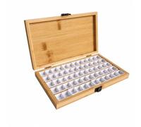 Xgdsnly Boîte Mélange En Bois Cvercle Articulé Compact Aquarelle Portable Créatif Porte- Travaux Manuels, Grille 60