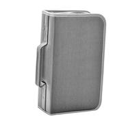 Xgdsnly Boîtier de Rangement pour Disques Housse CD DVD Sac de Rangement Portable Pochette Zippée Double Face Tissu Mercerisé Convient Collection Discothèque, Gris