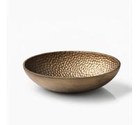 Xgdsnly Bol Décoratif Robuste Plat Décoratif Résistant Corbeille pour Salon, Bronze Doré
