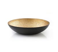 Xgdsnly Bol Décoratif Robuste Plat Décoratif Résistant Corbeille pour Salon, Bronze Noir