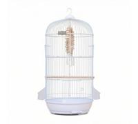 Xgdsnly Cage à Oiseaux avec Mangeoires Dôme Cage à Oiseaux avec Perchoir Suspendue Volière pour Petits Perroquets, Array, Bleu Glacier