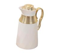 Xgdsnly Carafe Thermique Cafetière Isolante Pichet à Vide Pot Résistant à La Chaleur Verseuse à Remplissage Large Étanchéité Entretien Facile Poignée, Blanc