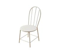 Xgdsnly Chaise pour Poupée à l’échelle 1:12, Blanc | Dossier à Lattes Arqué, Robuste, Meubles Miniatures, pour Studio Photo, Collectionneurs, Photographes