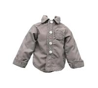 Xgdsnly Chemise Miniature Lavable en Tissu, Idéale pour Figurines et Accessoires pour Poupées Masculines. Convient pour La Création de Maquettes et L'expo, Gris