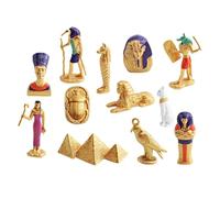 Xgdsnly Coffret de 12 Jouets de L'Égypte Antique : Pyramides et Voitures égyptiennes Miniatures - Cadeau D'anniversaire