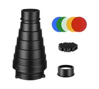 Xgdsnly Conique Snoot Projection Photographie Kit Accessoires Filtre de Couleur Grille Créative Effet Ombre Forme Artistique Installation Rapide Portable Alum, Style B