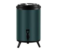 Xgdsnly Container Isotherme avec Pieds Pliants Isolé Baril Isotherme En Acier Inoxydable Portable Distributeur Boissons avec Robinet pour Cafés, Array, Vert Rétro Haut De Gamme, 10L