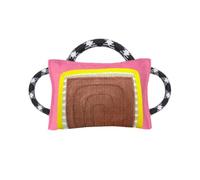 Xgdsnly Coussin Mordant avec Poignées Renforcé Boudin Mordant Interactif Boudin à Mordre pour Éducateurs pour Les Chiens, Entraînement, Dressage, Rose