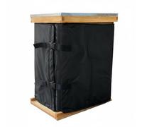 Xgdsnly Couvre-Ruche d'hiver Isolé Ruche Housse Enveloppe Veste Protection Imperméable en Oxford Stable Adapté aux Apiculteurs Ruraux Montagne Vallées Froides Saisons Pluvieuses, Noir 420D, 420D