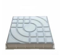 Xgdsnly Dalle de Pavage en Béton Coffrage Moule Pavé Dallage Gabarit Décor Tuiles Espagnoles Solide en Polypropylène Renforcé pour Jardins Terrasses Allées, Blanc, 25 X 25 X 5 Cm