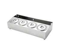 Xgdsnly Distributeur de Condiments Contenant, Moderne Et Minimaliste, Double Rangée 8 Compartiments