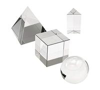 Xgdsnly Ensemble de 4 Prismes Triangulaires En Verre Optique pour La Physique Des Jeux