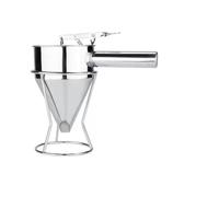 Xgdsnly Entonnoir à Piston avec Support Acier Inoxydable Entonnoir à Piston Gradué Distributeur Pâte pour Pâtissiers, 1200ml, Trou De 21mm, Moderne Et Simple