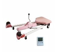 Xgdsnly Entraîneur Leg Stretching Machine Réglage 0-180° Machine Leg Stretching Progressif Étireur Jambes pour Débutants, Maison , Rose , Version Standard avec Minuterie