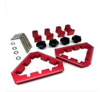 Xgdsnly Équerre de Positionnement Angle Droit Gabarit d'Assemblage Pince d'Angle Serre-joint Ajustable avec Molette Étoile Noire et Clés en L Ensemble Complet