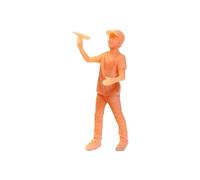Xgdsnly Figurines Diorama Personnages Miniatures Modèle Résine Jouets Maquette pour Architecture Micro Jardin Scène Créative Décoration Intérieure, garçon avion en papier