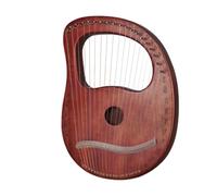 Xgdsnly Harpe à 19 Portable Harpe Table Compacte Instrument pour Étudiants, Initiation Musicale, Couleur Rétro