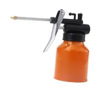 Xgdsnly Huileuse Manuelle Bidon de Graissage Pompe à Pression Haute Bouteille Manuelle Parfaite pour Lubrification Entretien Ateliers Garages, Orange