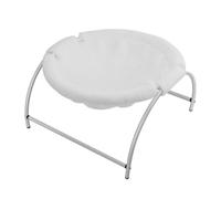 Xgdsnly Lit avec Support en Métal Suspendu Hamac Robuste Couchage pour Petits Chiens, Blanc, Lit pour Chat D Hiver