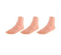 Xgdsnly Lot de 5 Mannequins En Plastique pour Pieds Adultes, Destinés à La Présentation de Chaussettes (femme), Couleur de peau, 3 pièces