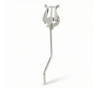 Xgdsnly Lyre Musique Portable Porte-Partition avec Pince Compact Support Partition avec Pince pour Concert, Silver, A Alto Sax Short