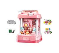 Xgdsnly Machine à Pince Jouet Familial Arcade Jeu de Prise Électronique Distributeur de Prix avec Figurines Animées Matériaux Robustes Minuterie Incluse Adapt, Rose