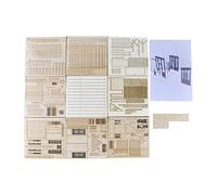 Xgdsnly Maison Miniature Maquette Assemblage Bâtiment Ruines Européennes Kit DIY Bois Création Artisanale Ensemble Adapté Aux Passionnés D'Histoire, Style b