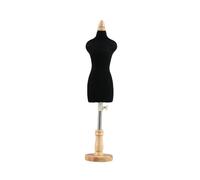 Xgdsnly Mannequin Miniature pour Robe de Poupée, Support pour Vêtements de Poupée En Bois et Conception de Vêtements, La Création de Patrons, La, Base ronde de 33 cm