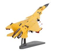 Xgdsnly Maquette d'avion de Chasse avec Quatre éléments Principaux. Caractéristiques : Fabriquée en Métal avec Une Représentation Réaliste. Ou, Jaune