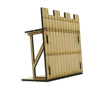 Xgdsnly Maquette de Forteresse en Bois 3D, Puzzle, Construction Miniature, Kit de Maison Miniature, Diorama avec Maison à Construire pour S'amuser en Fami, Grand Angle Droit