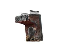 Xgdsnly Maquette de Maison Miniature, Pont, Construction, Diorama, Assemblage, Architecture, Ornement Miniature, Bois et Mousse pour Objets de Collection, Maq, Style B