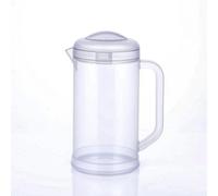 Xgdsnly Pichet D'eau Double Paroi Pichet avec Couvercle Stable Broc Réfrigérant pour Table, Array, Transparent, 1.7L