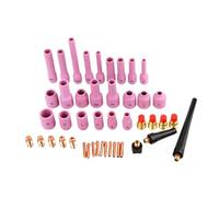 Xgdsnly Pièces Industrielles Kit Accessoires Tig Coffret Consommables Remplacement pour Wp 9 20 25 avec Buses Céramique Collets Cuivre Raccord Noir Entretoise