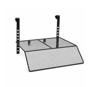 Xgdsnly Plateforme avec Rampe Robuste Plateforme avec Échelle Plage pour Aquaterrarium, Aquarium, Noir, Grand Rallongé