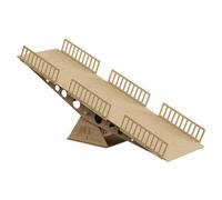 Xgdsnly Pont D'obstacles En Bois, Rampe Miniature pour Voiture Télécommandée, Véhicule Réaliste, Idéal pour S'entraîner à La Conduite, Jeu de Simulati, b