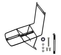 Xgdsnly Porte-Bagages Avant en Aluminium Support de Panier Avant Vélo Capacité Élevée, Porte-Bagages Avant en Fer sans Collier De Serrage