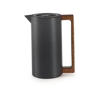 Xgdsnly Pot Isotherme avec Poignée En Bois Thermique Carafe Isotherme avec Bec Verseur Mat Récipient Bec Verseur pour Cuisine, Array, Noir, 1.0L
