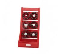 Xgdsnly Présentoir Miniature 1/64 Support de Volant Porte-éléments Diorama Accessoire Garage Résine Détails Finement Rendus Gain de Place Adapté aux Scènes, Rouge, Crémaillère De Volant
