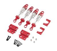 Xgdsnly RC Monture Amortisseur Métal pour Voiture Télécommandée Kit Accessoires Upgrades Support Pull Rod Montage Liens Convient pour RC Crawler Aventure Hors, Rouge