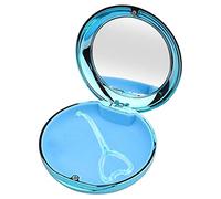 Xgdsnly Retainer Coffret Orthodontique Boîte de Rangement Protection Silicone Ventilation Miroir Intérieur Portable Adapté pour Adolescents et Adultes Maison, Bleu