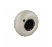 Xgdsnly Roue Gonflable 10 Pouces Gris Clair Roue Chariot Plage Moyeu Noir Pneu Basse Pression, Asymétrique 12,5 Mm