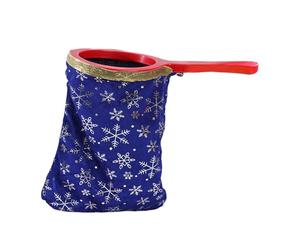 Xgdsnly Sac de Changement Magique Pochette Accessoire Illusion Double Compartiment Manipulation Disparition Accessoires Scène Adapté pour Animation, Motif Bleu