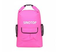 Xgdsnly Sac Étanche à Enroulement Léger Sac à Dos Étanche Anti-Poussière pour Randonnée, Camping, Rose, Rose, 30L