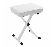 Xgdsnly Siège pour Clavier Pliable Stable Banc pour Clavier Pliable Capacité Élevée Banc Rembourré Studio, Blanc
