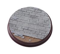 Xgdsnly Socle de Présentation Modèle Voiture 1/64 Plateforme Ronde Miniature Base Diorama Parking Route Briques Fabriquée en PP Au Bureau Maison Coll, 6.5 Cm