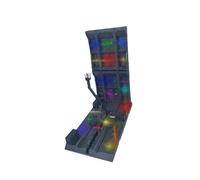 Xgdsnly Socle D'Exposition de Maquette Socle Figurine Support Organisateur LED Support Modulable pour Figurines Assemblées Idéal pour Collectionneur Bureau Sa, 15,5 cm x 28 cm x 31,5 cm