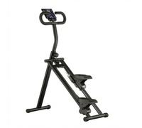 Xgdsnly Stepper D'appartement Pliable Compact Stepper avec Guidon Antidérapant Machine d’Escala Verticale avec Écran Écran Numérique pour Adultes, Maison, Noir