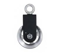 Xgdsnly Support Poulie Aluminium Poulie de Câble Roue Guide Bloc Pivotant Pièce de Machine à Traction Alliage Résistant Stabilité Élevée Rotation Douce, Argent, 88